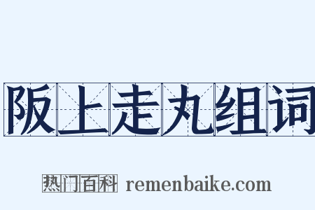 阪上走丸组词是什么意思的图片